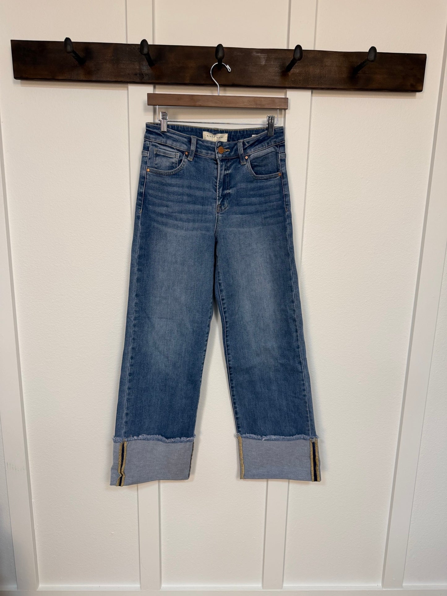 THE CHENEY MID RISE WIDE LEG JEAN