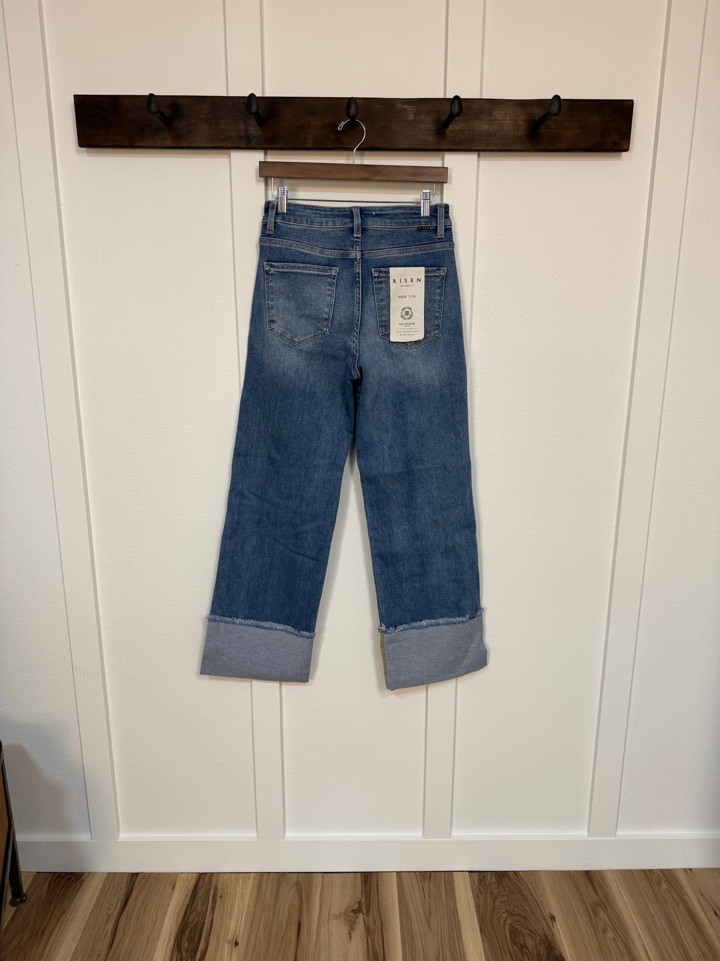 THE CHENEY MID RISE WIDE LEG JEAN