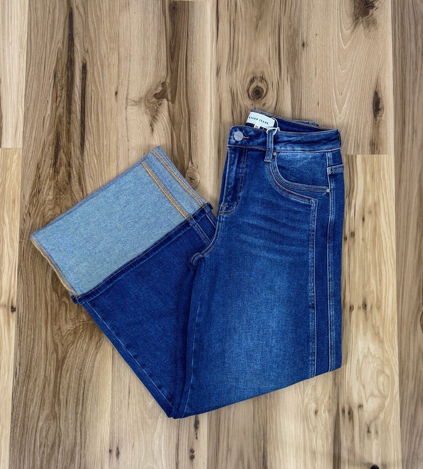 THE EDEN WIDE LEG CUFFED JEAN