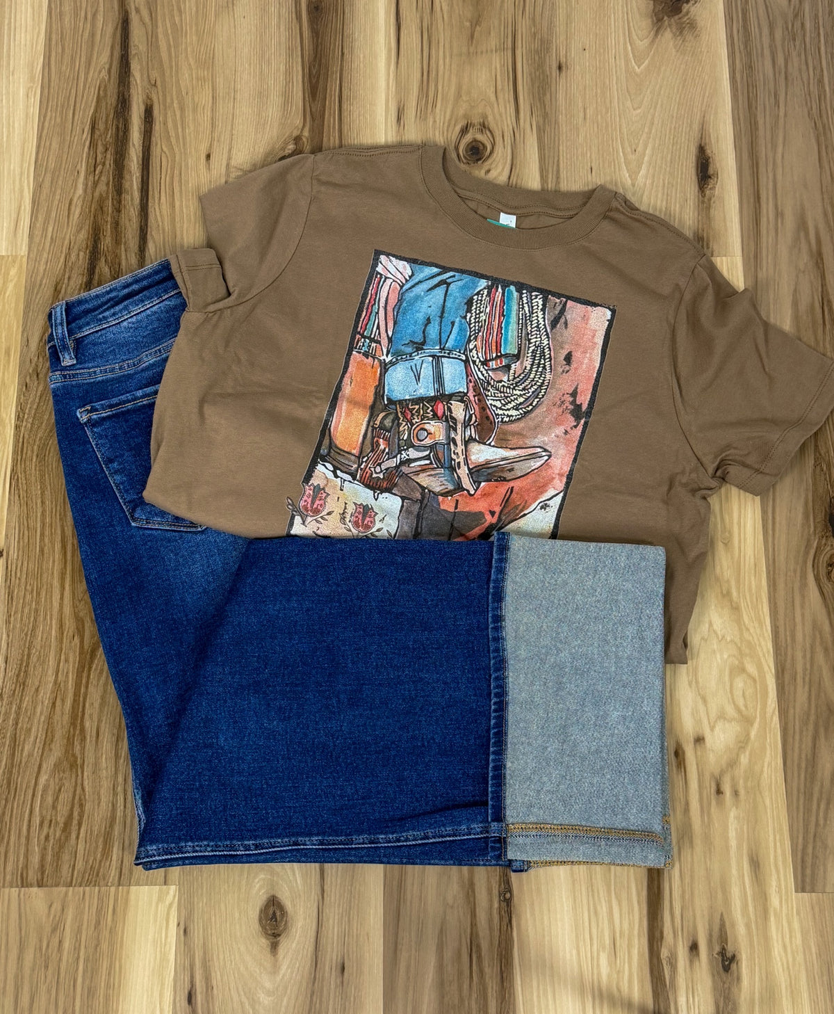 BOOTS AND STIR UPS TEE